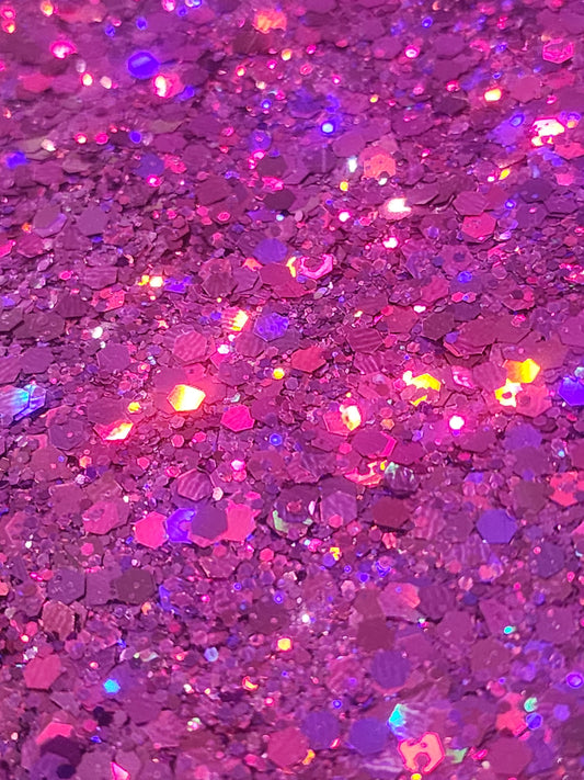 #90 Purple chunky glitter