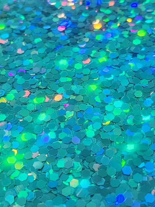 #98 Lake Blue Holographic chunky glitter