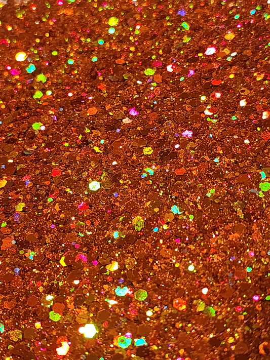 #113 Brown Holographic chunky glitter