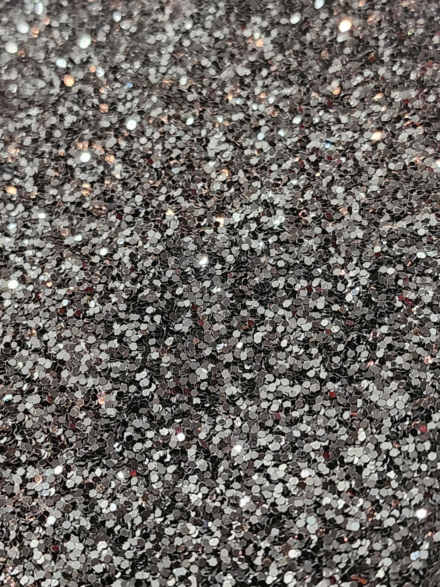 #114 Black chunky glitter